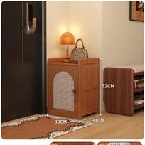 Narrow Shoe Rack, Dust-proof Shoe Cabinet for Rental Homes, Multi-layer Indoor Storage Cabinet, Wall-mounted Design