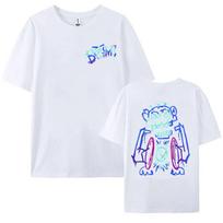 Jinx  Arcane Monkey Boom Printing Tshirt Short Sleeve Cotton Female Tshirts Casual Graphic Printing Teeshirt Grunge Clothes S