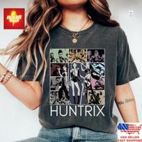 Kpop Demon Hunters Shirt Huntrix Girl Band Tee Idol Group Merch Limited Edition Unisex T-Shirt XL