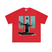 Kimi Antonelli F1 marškinėliai Formula 1 lenktynių marškinėliai Motorsport grafinis T-shirt F1 gerbėjo dovana Vintažinio stiliaus lenktyninis automobilis Unisex gatvės drabužių marškinėliai Anime marškinėliai vasara XS raudona