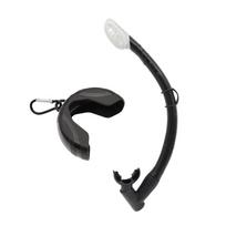 Folding Flexible Rolls Up Silicone Snorkel Swimming Swim Snorkel with Storage Case Freediving Snorkel for Diving