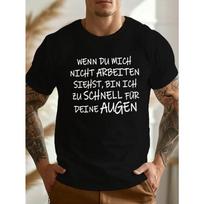 Fun German Crinkle  Men's Short-Sleeve T-Shirt, PLUS SIZE ,New Summer Style S juoda
