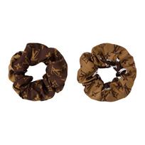 Louis Vuitton Jungle Style Design Silk Hair Tie Women accessories Brown M98164 Box+Shopping Bag