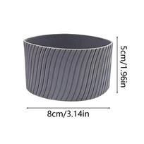 Silicone Sleeves For Bottles Reusable Coffee Sleeve Heat-resistant Hot Cup Sleeve Mug Protector Silicone Tumblers For Glass pilka spalva