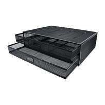 under Desk Drawer Houseware Slide Out Large Capacity Storage Cabinet Desk Sliding Basket for Countertop Bathroom Office Cupboard