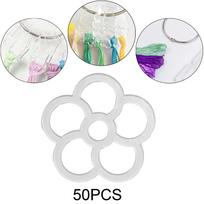 50Pcs Embroidery Floss Thread Drops Embroidery Floss Organization Sewing Bobbin Storage Clear for Office Home Studio Enthusiasts