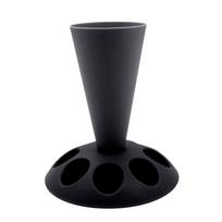 Cream Nozzle Storage Rack 8 Slots Piping Bags Rack PP with Base Piping Bag Stand Removable Grey Pastry Bags Holder Kitchen juoda