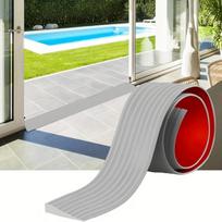 1PC 0.9m/35.43inch Rise Threshold Ramp for Doorways, Self-Adhesive Rubber Ramp for Door Threshold, Ideal for Doorway Floor Tile šviesiai pilka spalva