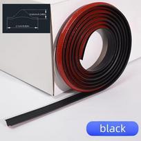 1PC 1m/3meters Flexible Trim Caulk Strip, Peel and Stick Trim for Molding, Wall Corner, Baseboard, Easy Installation (black,1m) juoda