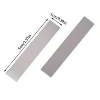 100/200pcs 5×1cm Long Mosaic Patch Tiles Arts And Crafts Handmade Mosaic Home Decoration (Silver,100pcs) sidabras