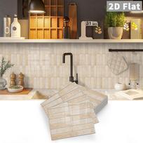 Self-adhesive tile decals, peel-and-stick tile stickers, splash-proof wall decor for kitchens and bathrooms, bedroom decor (as the picture,20pcs)