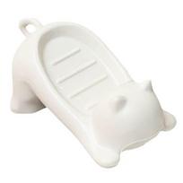 Cat Shaped Cartoon Soap Box Creative Non-slip Soap Drain Plate Waterproof Self Draining Plastic Soap Dish Keep Soap Dry balta