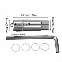 Durable Steel Broken Wire Extractor Adjustable Design Dual Specification Triangular Valve Extractor Hex Wrench 12mm And 14mm