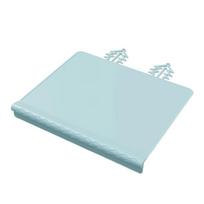 Non-Slip Design Silicone Placemat Teething Edge Anti-Drop Feature Baby Feeding Mat Easy To Clean Waterproof (Blue,L)