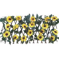 Adjustable Artificial Leaf Privacy Fence Rose Sunflower Decorative Garden Trellis No Watering Flexible Expandable Privacy Fence