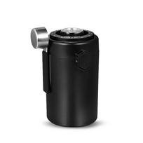 600 ML Coffee Bean Storage Jars Stainless Steel Double Layer Food Storage Container with Spoon Airtight Preservation juoda