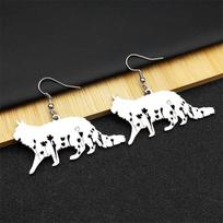 Cat Kitty Drop Dangle Earrings for Women Men Stainless Steel Gold Silver Black Color Pet Animal Earring Jewelry aretes kawaii