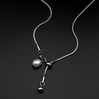 Adjustable Snake Chain Y‑Drop Necklace For Women Men Street Hiphop Heart Pearl Stainless Steel Y2K Chain Jewelry Accessory