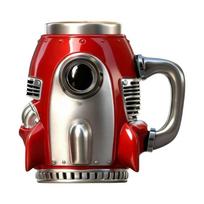 Unique 3D Spacecraft Design Rocket Coffee Cup Funny Creative Spaceship Mug Decorative Resin Drinking Cup Gift Giving other raudona