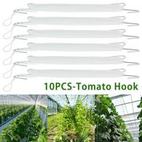 10PCS Greenhouse Garden Tomato Hooks Clamps Planting Vegetable Hook Support Plant Ties Supports Outdoor Living Yard Plant Care China Mainland