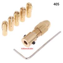 7Pcs/set Mini 0.5mm-3.0mm Electric Motor Shaft Drill Chuck Fixture Small To Drill Bit Micro Chuck Fixing Device Dropshipping