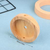 Wood Lamp Bases Ceiling Panel Chassis Lamps Lighting Accessories 10cm Wooden Light Canopy Kit  Vintage Chandelier Ceiling Plate