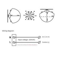 ABUBB Zigbee Smart Human Presence Sensor Zero Fire Wire Connected Human Motion Sensor with Anti-Theft Warning for Smart Home NONE