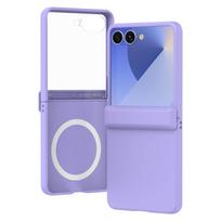 Phone Case for Samsung Galaxy Z Flip 7/6/5/4/3 with Hinge Protection and Screen Protector, Slim Rugged Magnetic Shockproof Cover For Galaxy Z Flip 4