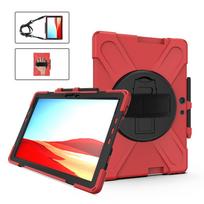 Heavy Duty Protective Case for Microsoft Surface Pro X Shockproof Cover with Kickstand Shoulder Strap Cases for Surface ProX