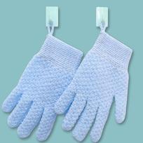 Five finger double-sided shower exfoliating scrub sponge body scrub exfoliating device soft shower cleaning brush back cleaning