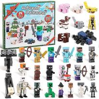 2025 Advent calendar Minecraft, 24 days Toy Figures Building Blocks Countdown Calendar, Advent Calendar Surprise Gift for Boys