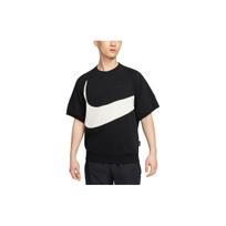 Nike Sportswear Swoosh Big Logo T-shirt 'Black' Men's FB7872-010 L