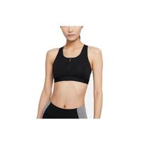 (WMNS) Nike Dri-FIT Swoosh Zip-Front Sports Bra 'Black' Women's DD1206-010 S