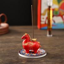 Resin/Ceramic Material Chinese New Year Zodiac Pony Incense Burner Ornamental Creative Incense Stick Holder 2026 Horse Year