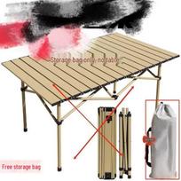 Portable Height-Adjustable Ultra-Light Folding Camping Table for Outdoor, Picnic, BBQ, and Stall Use