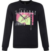 adidas neo M CS Sweatshirt Athleisure Casual Sports Round Neck Pullover Black Men's DZ8718 M