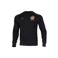 adidas Manchester United Soccer/Football Sports Round Neck Pullover Black Men's GH0029 S