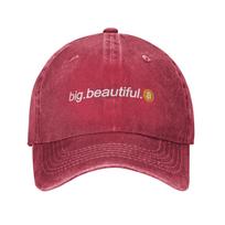 Big Beautiful Bitcoin White Sun Baseball Cap  Stylish FeUnisex Unisex Washed Hip Hop Hats Design Outdoor Gym Baseball Caps Gift One Size