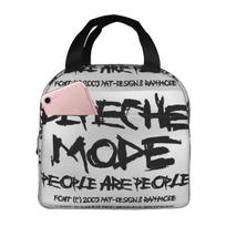 Kawaii Depeches DM Mode Musician World Tour Insulated Lunch Bag for Women Children Portable Food Boxes Thermal Lunch Box Tote One Size