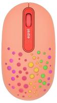 Bluetooth & 2.4G, Rechargeable Silent Wireless Mouse, Compatible with 3 PCs, 3-Stage DPI, Cute, Stylish, Red, Perforated, 72g, LED Light-Up, EGRET
