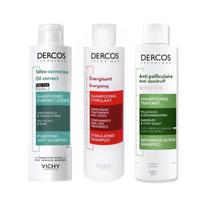 DERCOS Anti Itch Purifying Shampoo Formula Anti Dandruff Oil Control Refreshing Nourishing Fluffy Damaged Scalp Hair Care raudona