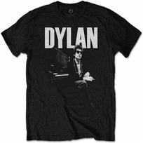 Bob Dylan Unisex Adult Scraps Cotton T-Shirt (S) (Black) S įvairiaspalvis