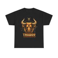 Taurus Zodiac Unisex Heavy Cotton Tee S