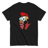 Screaming Pizza Graphic Art Adult T-Shirt - Skater Graphic Tee (Unisex) 4XL