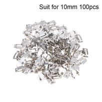 100Pcs 201 Stainless Steel Zip Ties Metal Tooth Buckle Strapping Ties for Warehouse Goods Sorting Logistics Packaging Fixing 10
