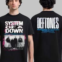 System Of A Down X Deftones Toronto Canada 2026 Venue Mashup Tour Tee At R0gers XXL