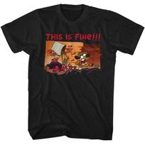 This Is Fine - Chased - Officially Licensed American Classics - Front Print Soli 100