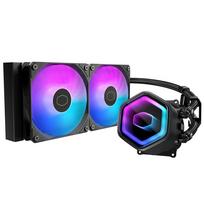 CoolerMaster MasterLiquid Core II 240 Black ARGB X6G2 Dual Chamber Pump [MasterLiquid Core II X6G2] Series 240mm Liquid CPU Cooler Black Model