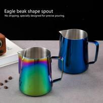 Stainless Steel Coffee Pitcher 350ml Capacity Milk Frothing Pitcher  Latte Art Making