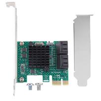 PC Expansion Card 3.0 Expansion Card 4-Port PCIe to Controller Card Adapter 6G